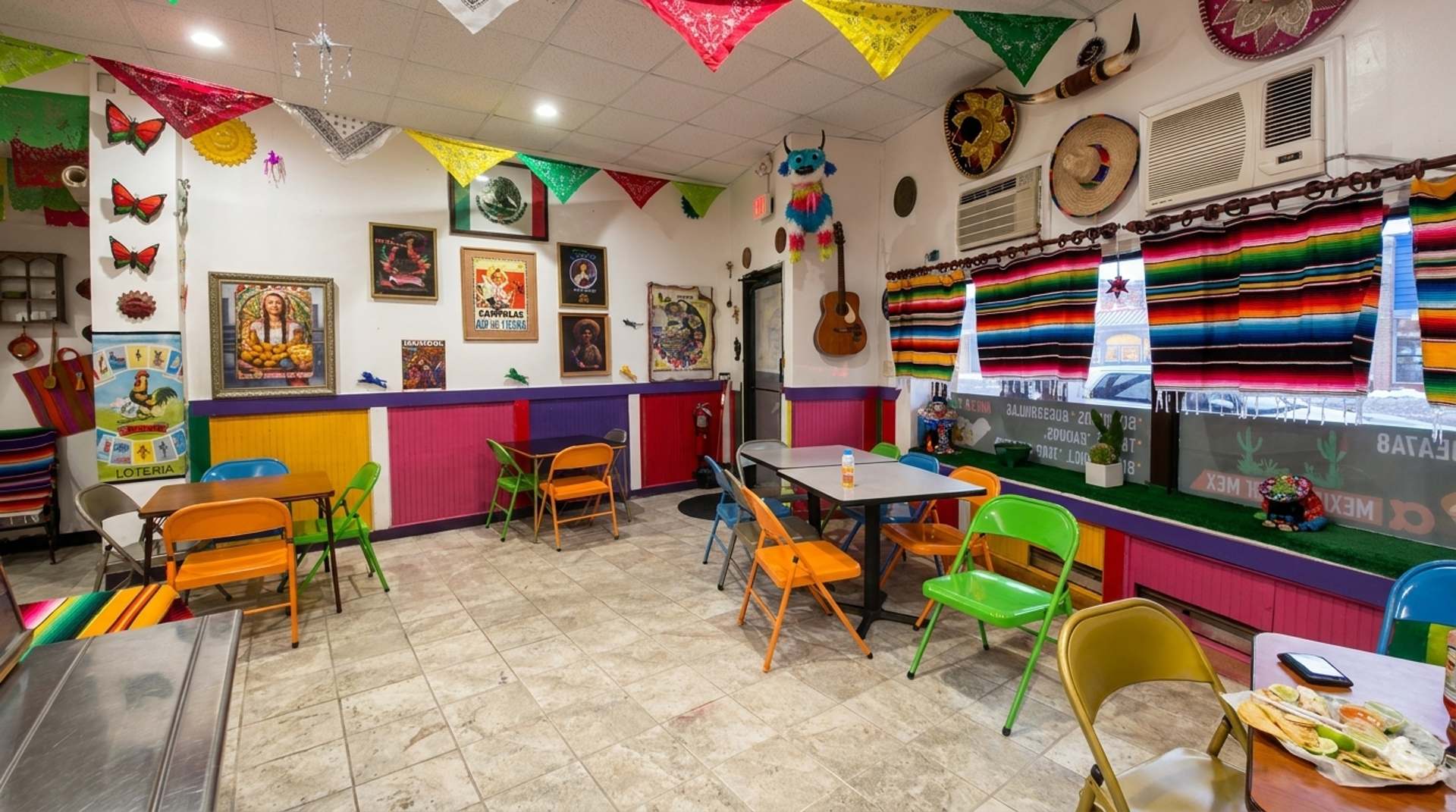 Walk in and see the kitchen